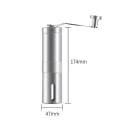Miniatyrbilde 4 av 4: Håndkvern for kaffe, bærbar kaffemaskin, kvern for kaffe (sølv)