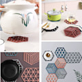 Miniatyrbillede 2 af 5: Silikon Trivetmåtter og Varmepuder 8 stk. Hexagon, Varmebestandig Multifunktionelt Køkkenredskab til Skålmåtter, Tallerkenmåtter, Bordmåtter og Drikkeunderlag