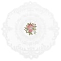Miniatyrbild 1 av 3: Retro Design Servett Lace Bordmatta Skrivbordsunderlägg Koppen Matta Broderi Koppen Platta Pad Vit 28X28X0.1CM White 28X28X0.1CM