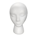 Pikkukuva 1 / 2: Kuulokkeidenpidike, Naisen Vaahtopää, Styrofoam-Perukkeidenpidike, Hatun Näyttöjalusta, Perukkeen Näyttö, Valkoinen White 50.5X28CM