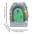 Miniatyrbillede 2 af 4: Kunstig Solcelledrevet Havelys Harpiks Ornamenter Simuleret Stenport Lysende Fe Have Statue Hjem