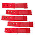 Miniatyrbillede 4 af 5: 20 stk. Kvinders BH-Forlængelsesbeslag Enkle Knapper Undertøjstilbehør Rød 10X2.3X0.3CM Red 10X2.3X0.3CM