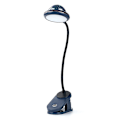 Miniatyrbillede 1 af 5: USB Genopladelig LED Klemmelampe Læselampe Med Stjerneprojektion, Stjerne Klip Natlys, Projektorlys, 360 Gåsehalssenglampe Berøringsdæmpning Blå Blue