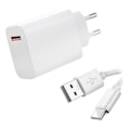 Miniatyrbilde 1 av 4: 33W hurtiglader + USB-C USB-kabel for Oneplus 7 6.41 \"-Oneplus 7T 6.55 \"- Oneplus 8 Pro 6.78 \"- hvit_RY
