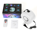 Miniatyrbilde 3 av 5: Ny Stjernehimmel Projeksjonslampe Fargerik 3D Visjon Led Laser Nebula Lampe Led Projeksjonslampe For Barn, Rom, Ferier, Bursdagsselskaper Hvit White US Plug