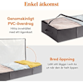 Miniatyrbild 5 av 5: Under Bed Storage Container 3-Pack, Large Capacity Bags for Blanket Storage, Reinforced Handle, Organize and Store Clothes_ry