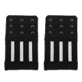 Miniatyrbilde 1 av 5: 10 stk Tube BH-stropper Kvinner Kvinner S BH-stropp Forlengelse Undertøy Forlenger Dame BH-krok Elastisk Strekkbar Black 10.5X5.7X0.3CM