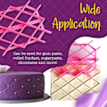 Miniatyrbillede 5 af 5: Taffy Kit Icing Fondant Dekorationsværktøj Prægning Kage Skabelon Sukkerhåndværk Stempel Kage (10 stk, Pink)