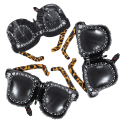 Pikkukuva 2 / 3: 3 kpl Ilmapalloa Aurinkolasit 90-luvun Juhlat Koristeet Tarvikkeet Juhla PropsBlack83X62X0.1CM Black 83X62X0.1CM