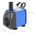 Miniatyrbilde 3 av 4: 1 stk 220v 8w 1,2 meter Løfte Vannpumpe Minisize Vannpumpe For Fiskedam For Ismaskin (svart)Black6 Black 6X4CM