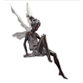 Miniatyrbilde 1 av 3: Turek Sittende Fe-Hagefigur i Harpiks...