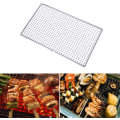 Miniatyrbilde 1 av 5: 2 stk Karbonbakingsnett, BBQ Grillnett Bakingsnett Barbecue Grillnett Rustfritt Stål Kryssnett, 25*40cm for Utendørs Piknik, BBQ