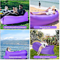 Miniatyrbillede 5 af 5: Oppustelig Sofa, Vandafvisende Oppustelig Lounge, Luft Sofa Bærbar, Luft Sofa Luft Sofa, Airlounger Foldbar Slidstærk, Oppustelig Sofa Til Udendørs