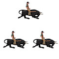 Miniatyrbillede 2 af 3: 3 Sæt Simulerings-Western Cowboy Tyremodel Pynt Børn Statisk Matador Legetøj 3 Sæt 16X11.5X4CM 3 Sets 16X11.5X4CM