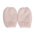 Miniatyrbild 3 av 5: Babyhatt och Vantar, Baby Flicka Pojke Hatt Vantar Set Vinter Stickade Hattar Baby Nyfödda Hattar för Baby 0-2 Månader (S; Rosa)