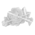 Miniatyrbild 1 av 3: 1 st Rose Silikonform DIY Kristall Epoxy Form DIY Silikonform Ornament Form Vit 11,2X7,4X2,2CM White 11.2X7.4X2.2CM