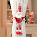 Miniatyrbillede 4 af 5: 3 stk. Julegardinbeslag Kreative Gardintilbageholdere 3D Julemand Snemand Elg Rendeer Tegneserie Julefigurer