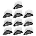 Miniatyrbillede 1 af 2: 100 stk. Trekantformede Emballagekasser Multifunktionelle Konditorivarer Kasser Opbevaringskasser Sort 11.3X7.5X5.5CM Black 11.3X7.5X5.5CM