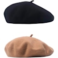 Pikkukuva 1 / 5: Klassinen Beretti Naisille Villahattu Ranskalainen Hattu Naisten Hattu Baski Beretti Pipo 2kpl Beanie