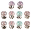 Miniatyrbilde 2 av 4: 10 stk Brosjer Kvinner Perle Nitt Knapp Perle Brosjer Metall Sløyfe Knapper Pin Bukett Brosje Pin Smykke 1.2x1.6cm