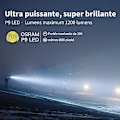 Miniatyrbillede 2 af 4: L50 Ultra Kraftful LED Lommelygte, Genopladelig 1200 Lumen Vandtæt Med Hukommelsesfunktion Militær Taktisk Lommelygte, 5 Tilstande, Til Camping, Vandreture