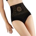 Miniatyrbild 1 av 4: Kvinnors Högmidjade Byxlyftande Tummy Control Shaper Underkläder Andningsbara ShapewearMBlack M Black