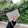 Pikkukuva 4 / 5: Kimalteleva clutch-laukku naisille, ketjuolkalaukku, crossbody-laukku_ry
