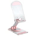 Miniatyrbillede 2 af 4: Universal anti-shake 360 graders roterende desktop mobiltelefonholder letvægts udtrækkelig kontor mobiltelefon tablet holder_xrzi White
