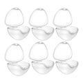 Pikkukuva 2 / 2: 6 kpl Imetyslelun Tuttipullojen Matkakotelo Muovinen Tuttipullokotelo Tuttipullokotelo Vauvan Tuttipullokotelo Valkoinen7 White 7X6.1CM