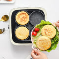 Miniatyrbilde 4 av 4: 4-Egg Pan, Nonstick Aluminium Multifunksjons Stekepanne Med Håndtak For Frokostpannekaker, Posjert Egg (Holder Komfyr)