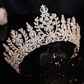 Miniatyrbillede 4 af 5: Dronning Krone Pandebånd Rhinestone Prinsesse Krone Hårtilbehør til Gallafest Fødselsdag