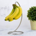 Miniatyrbillede 5 af 5: Bananhængere i rustfrit stål, moderne finish og rustfri banantræ