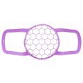 Pikkukuva 2 / 3: 1 kpl Monitoiminen Käsikäyttöinen Höyrystin Silikoninen Vihannessäiliö Valutuskori Violetti 21X21X15cm Purple 21X21X15cm