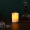 Miniatyrbilde 2 av 5: Flammeløse Votivlys med Timerfjernkontroll, 2\" x 3.9\" Ekte Voks, 350+ Timer Realistisk Svart Veke Batteridrevet Søylelys, 6-pakning