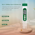 Miniatyrbillede 5 af 5: Tds Meter Digital Vandtester Professionel 5-i-1 Tds Temperatur Salt & S.g
