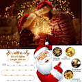 Miniatyrbild 2 av 5: LED-ljusslingor, 12-pack 20 LED 2m Kopparljusslingor, Batteridrivna Ljusslingor, Varmvitt Atmosfäriskt Ljus, Mini Batteridrivna LED-ljusslingor