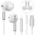 Miniatyrbild 2 av 5: USB-C Hörlurar för Samsung Galaxy S23 Ultra S22 S21 FE S20 A53 A54 USB-C Hörlurar Vit_RY