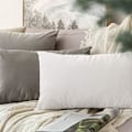 Miniatyrbild 4 av 5: Set med 2 Dekorativa Sammetskuddfodral Soffa Kuddfodral Super Mjukt Mjuk Dekoration Hem Vardagsrum Sovrum För Soffa 2 Stycken 30x30cm Grå