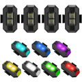 Miniatyrbillede 1 af 5: LED Flyvemaskine Strobe Lys, Mini Drone Strobe Lys, Drone Anti-kollisionslys, Multifunktionel Lommelygte Til RC Motorcykel Bil, Udendørs Cykel
