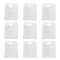 Miniatyrbillede 1 af 2: 50 stk. Cookie Emballageposer Takeaway Pose Indkøbspose Goodie Pose Carry Out Indkøbspose Kageposer Hvid3 White 30X20CM