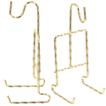 Miniatyrbilde 1 av 3: 2 stk. Tekopp- og Underkopp-Stativ Metallkopp- og Underkoppholder Tekoppholder Gull 15,5X7X6,2CM Golden 15.5X7X6.2CM