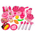Miniatyrbillede 1 af 3: 33 stk. Mini Simulerings Legetøjs Køkkenudstyr til Børn (pink)