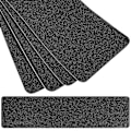 Miniatyrbillede 3 af 3: 4 stk Dobbeltsidet Tape Klæbebånd Trappetrin Greb Tape Friktions Tape Klæbende Anti-Skridsikker Greb Black 61X15CM