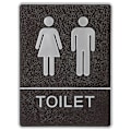 Pikkukuva 1 / 4: RYI)Itseliimautuva WC-kyltti Kylpyhuoneen oven kyltti Miesten Naisten WC-kyltti