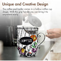 Miniatyrbilde 3 av 5: Kaffepodholder, K-kopp Oppbevaring, Kaffepod Oppbevaring og Organizer Stor Kapasitet K-kopp Holdere for Kjøkkenbenk, Cafe, Bar, Cafe Bar Dekor (svart)