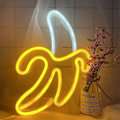 Miniatyrbilde 2 av 5: Neonlys bananform Neonlys Batteriboks Strøm