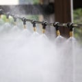 Miniatyrbilde 1 av 3: 10m Automatisk Vanningsett Mikro-Tåkespray Kjølesystem Hage Jordbruk Drivhus Irrigasjonsspray Messing Mist20m 20m