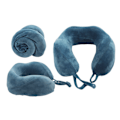 Miniatyrbillede 1 af 2: Bedste Memory Foam Nakkepude til Hjemmekontor Foldbar Rejse Memory Foam Pude_xrzi Dark Blue