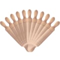 Pikkukuva 2 / 5: 30 kpl Nukenukke-tarvikkeita Miniatyyrirullatyyny Mini Pine Wood Rullatyyny Puinen Taikina Rulla Savityökalut Lapsille 5X0.7CM 5X0.7CM