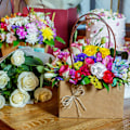 Miniatyrbillede 4 af 5: 5 Blomstergaveposer med Håndtag, Blomsterarrangement Buketposegaver, Oasis Blomsterbuket Vandafvisende Bæretaske til Blomsterhandel
